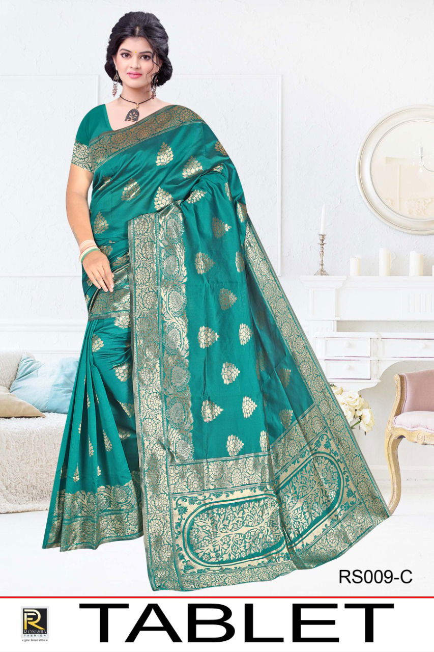 Ronisha Tablet Latest Fancy Casual Wear Designer Rich Look Exclusive Silk Saree Collection